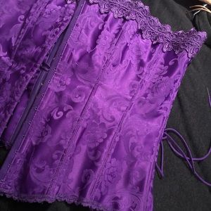 Royal purple 38C Fredericks of Hollywood corset